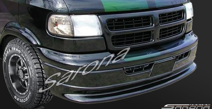Custom Dodge Van  All Styles Front Bumper (1998 - 2003) - $675.00 (Part #DG-038-FB)